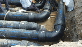PE PIPES INSTALLED IN BASF PLANT IN ITALY